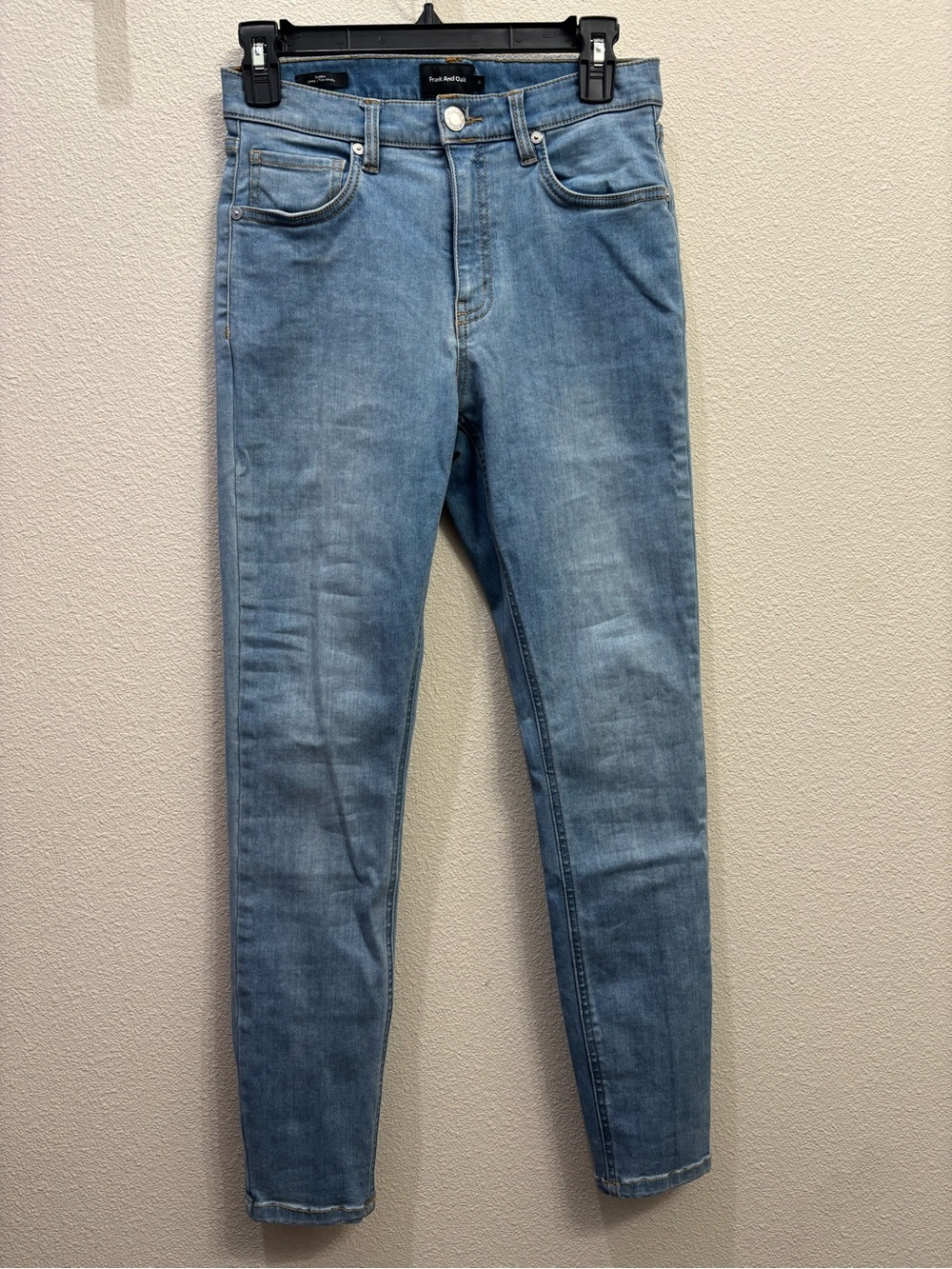 Frank & Oak Light Blue Skinny Jeans